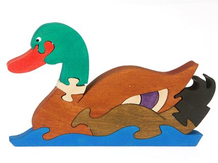 Kaczka - puzzle drewniane